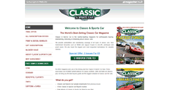 Desktop Screenshot of classicandsportscar-magazine.com