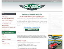 Tablet Screenshot of classicandsportscar-magazine.com